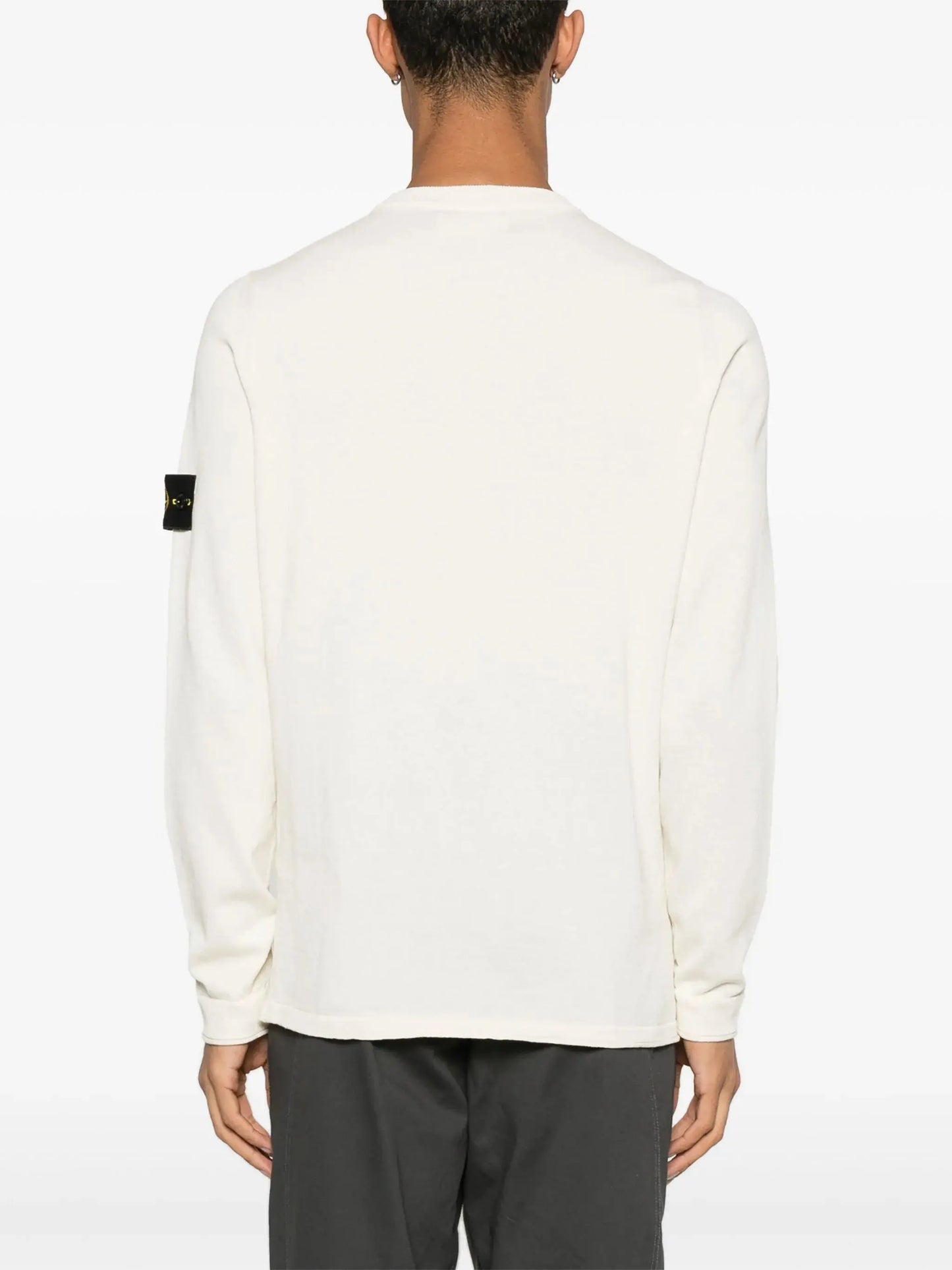 Stone Island Pull Col Rond Beige