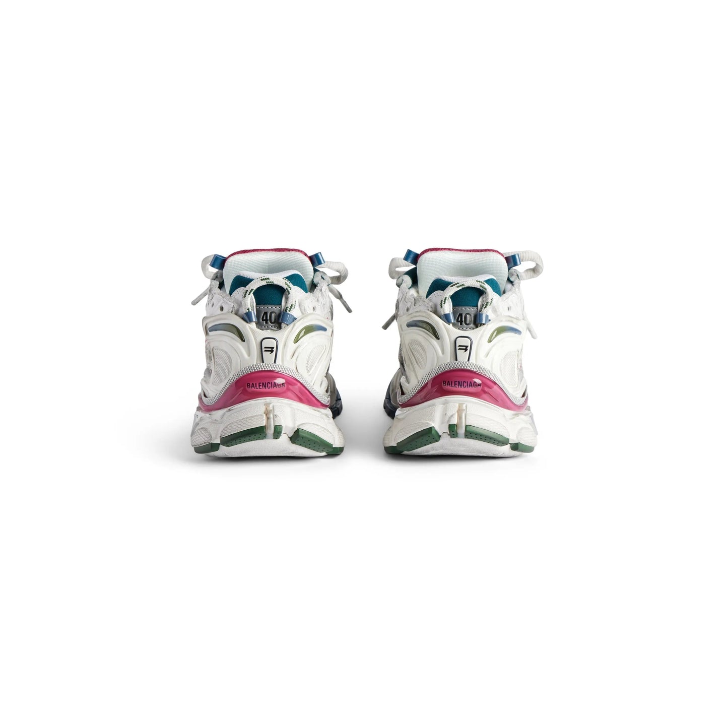 Balanciaga Runner Blanc Et Vert Foncé