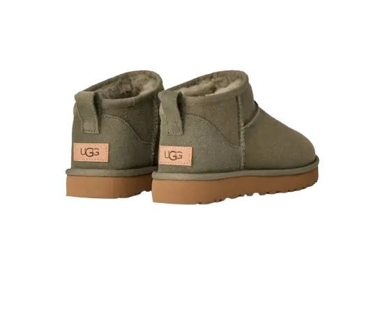UGG Femme Botte Classic Ultra Mini Vert