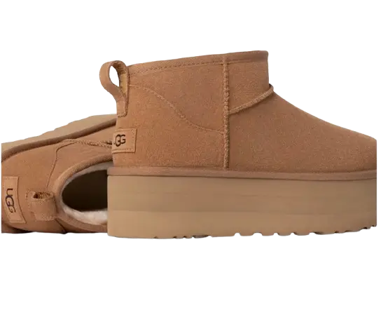 UGG Botte Classic Ultra Mini à plateforme Marron