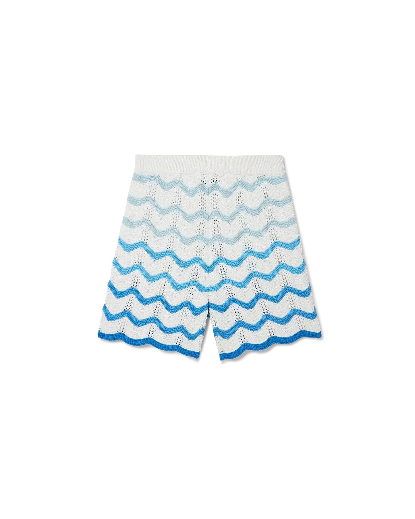 Wavy Gradient Crochet Shorts - Casablanca