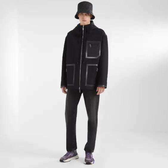 Fendi Chapeau en nylon FF Noir