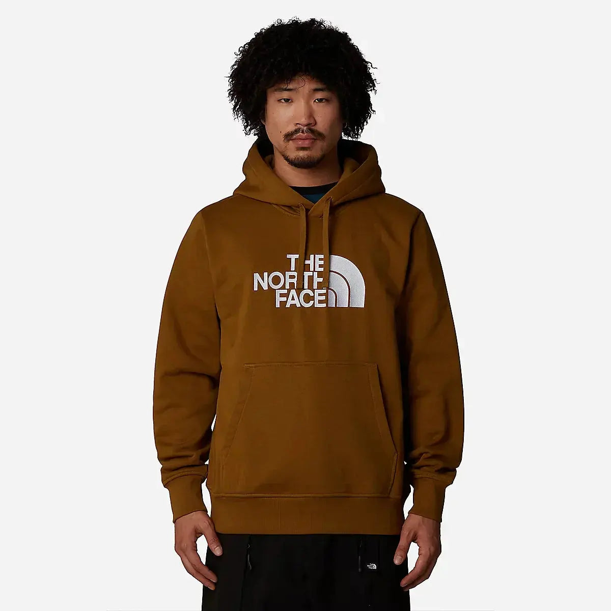 Sweat à capuche North Face Marron