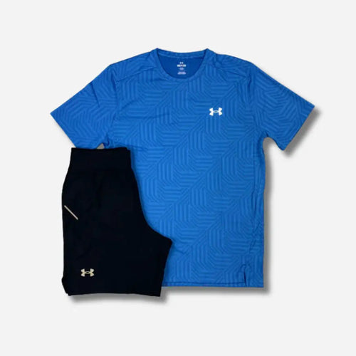 Ensemble short/t-shirt Under Armour Bleu