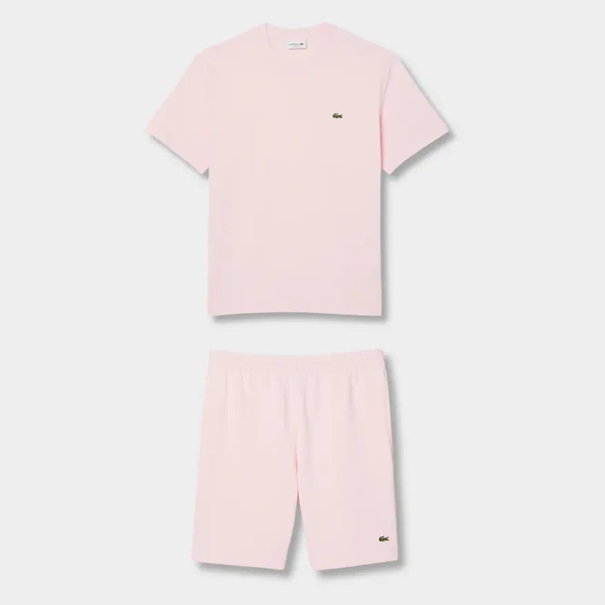 Ensemble short/t-shirt Lacoste Rose
