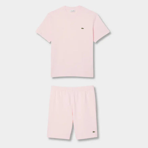Ensemble short/t-shirt Lacoste Rose