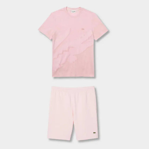 Ensemble short/t-shirt Lacoste Rose