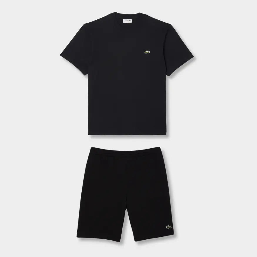 Ensemble short/t-shirt Lacoste Noir