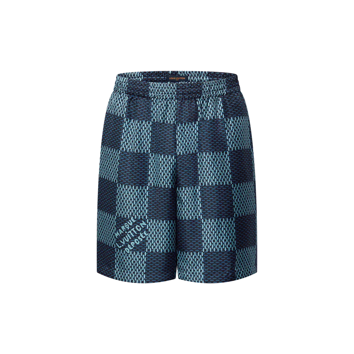 Short Damier en soie