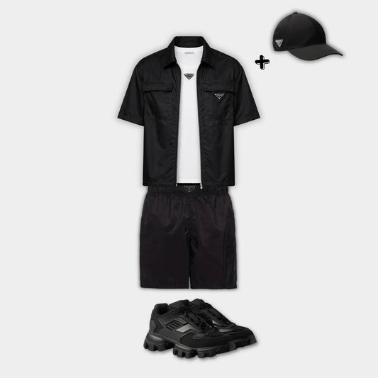 Outfit Prada Noir + Casquette Offerte