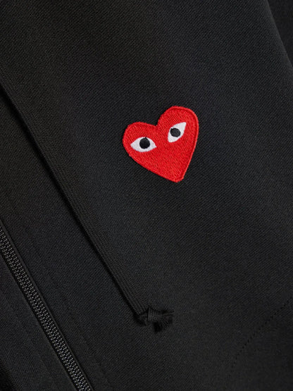 Sweat zippé CDG Avec Capuche Noir