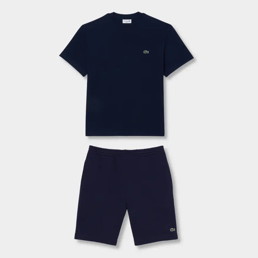 Ensemble short/t-shirt Lacoste Bleu marine