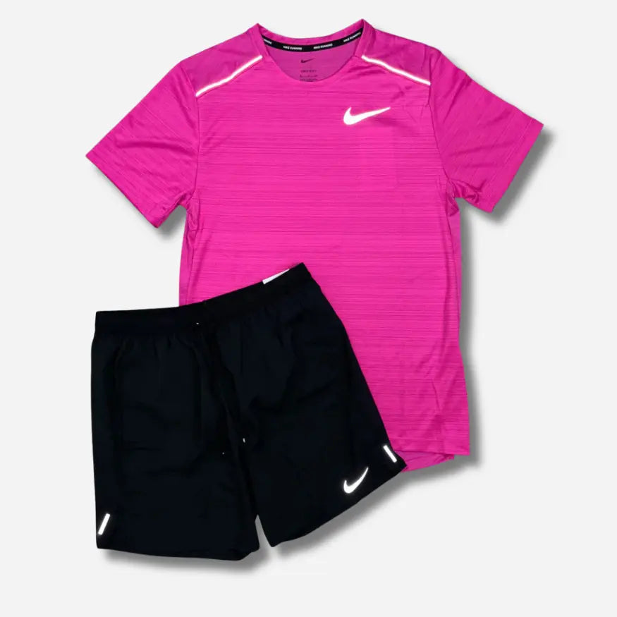 Ensemble short/t-shirt running Rose vif