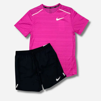 Ensemble short/t-shirt running Rose vif