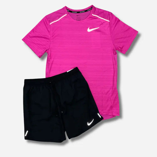 Ensemble short/t-shirt running Rose vif