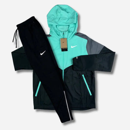 Ensemble survêtement running Bleu turquoise