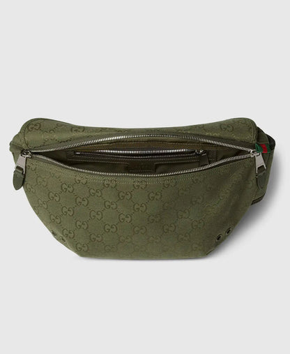 Sac ceinture en toile GG grand format