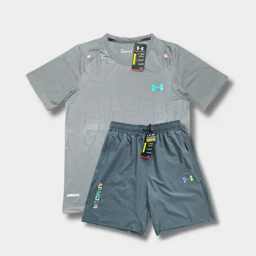 Ensemble short/t-shirt Under Fluo Gris