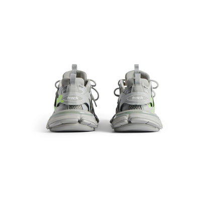 Balanciaga Track Gris Avec Logo Jaune Fluo