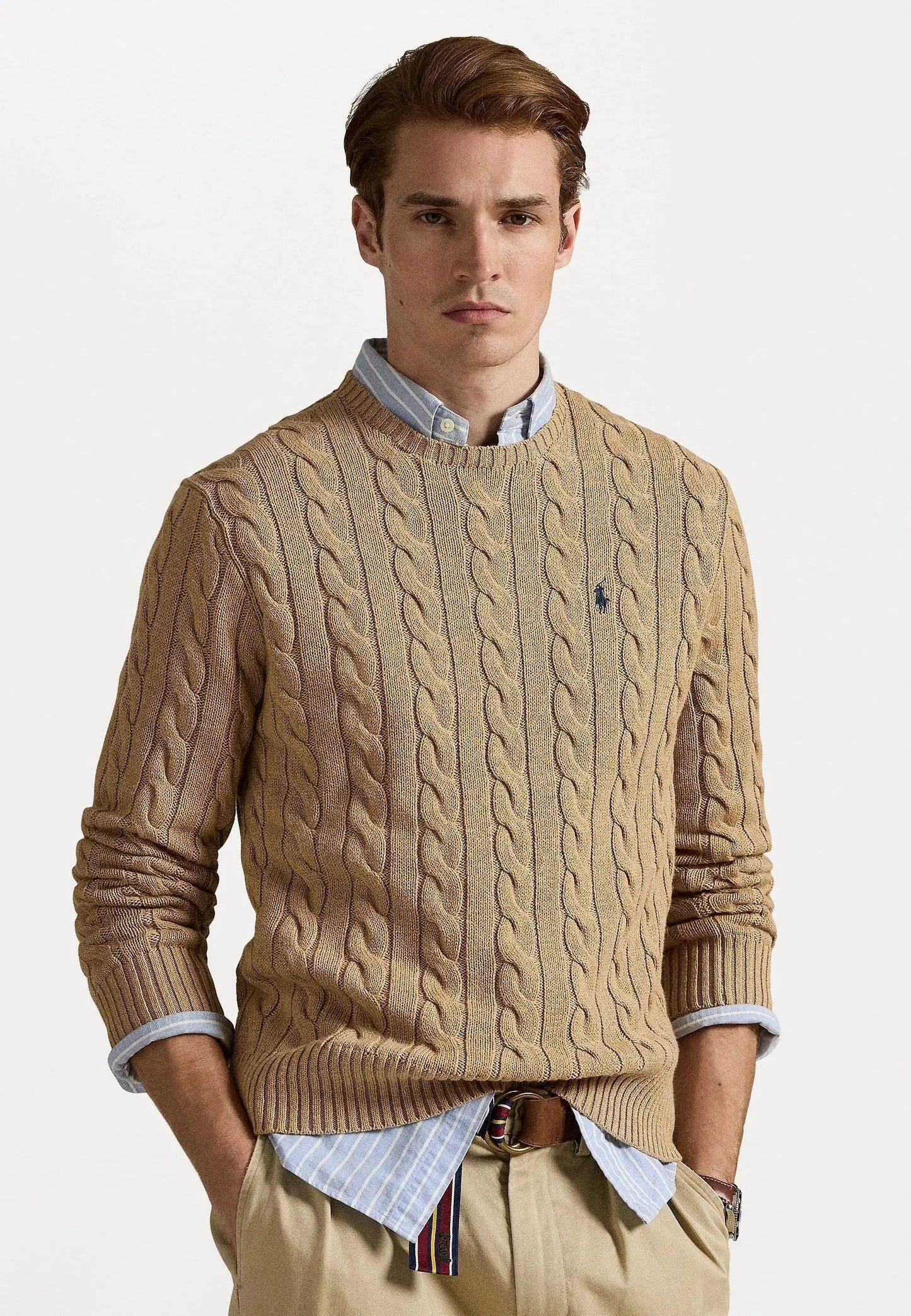 Pull Ralph Lauren En Laine Caramel