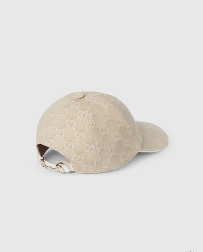 Casquette en denim GG avec détail Mors