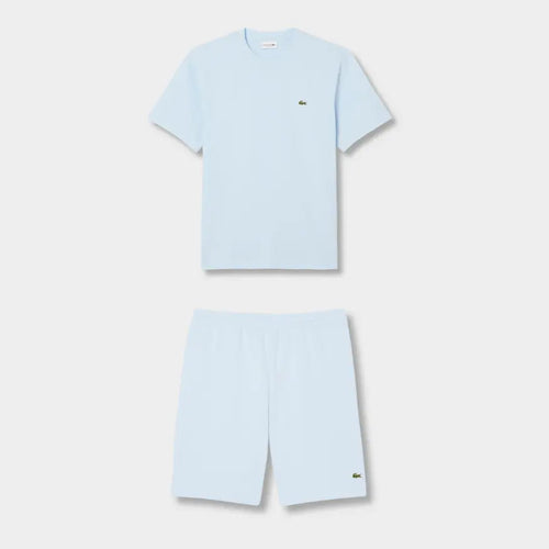 Ensemble short/t-shirt Lacoste Bleu pâle