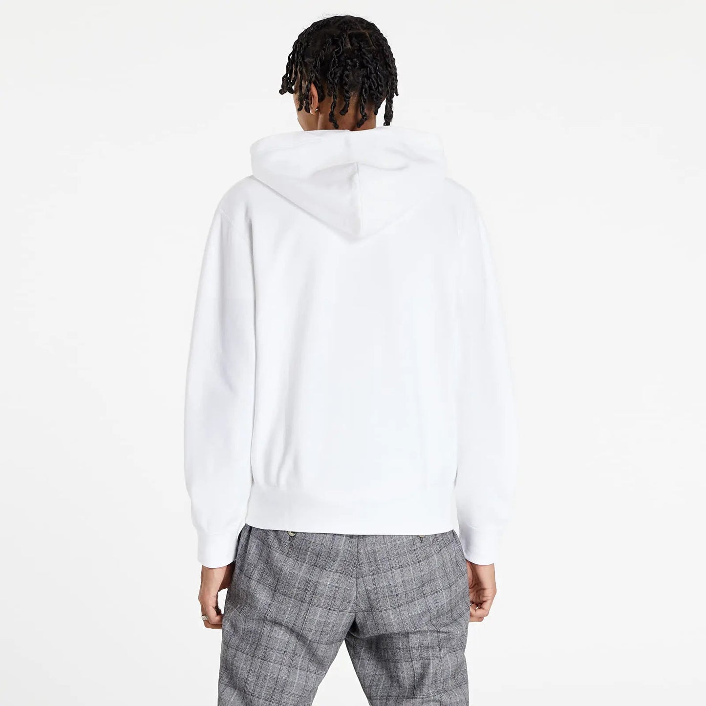 Sweat zippé CDG Avec Capuche Blanc