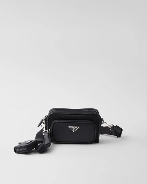 Sac porté épaule en Re-Nylon et cuir Saffiano