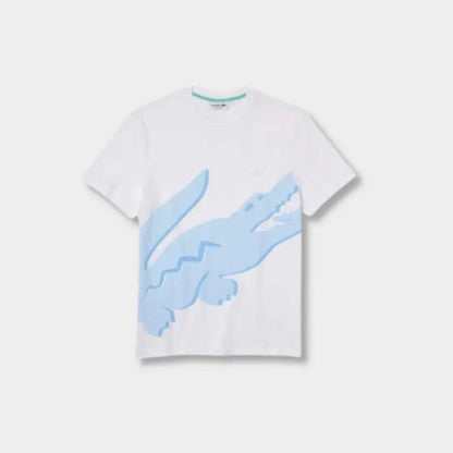 Ensemble short/t-shirt Lacoste Bleu et blanc