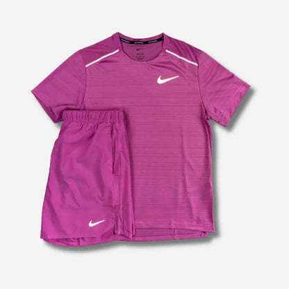 Ensemble short/t-shirt running Rose
