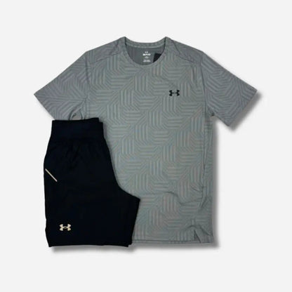 Ensemble short/t-shirt Under Armour gris
