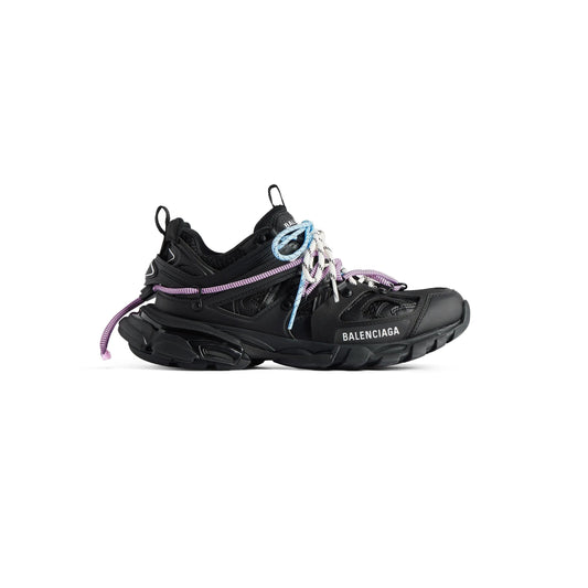 Balanciaga Track Noir Avec Laces Rose Et Bleue