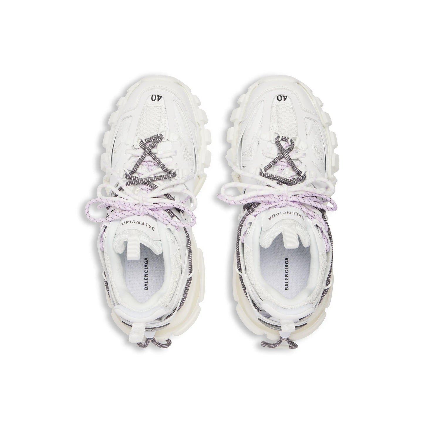 Balanciaga Track Blanc Avec Laces Blanche et Lilas