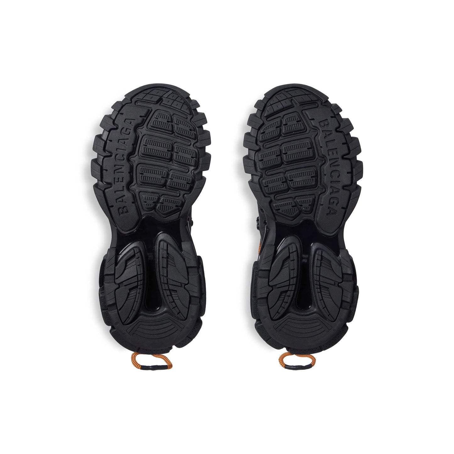 Balanciaga Track Avec Laces Noire Et Orange
