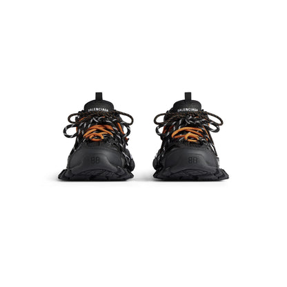 Balanciaga Track Avec Laces Noire Et Orange