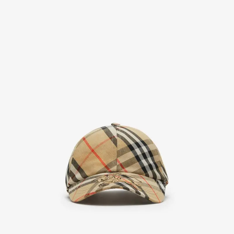 Casquette de baseball en coton mélangé Check EKD