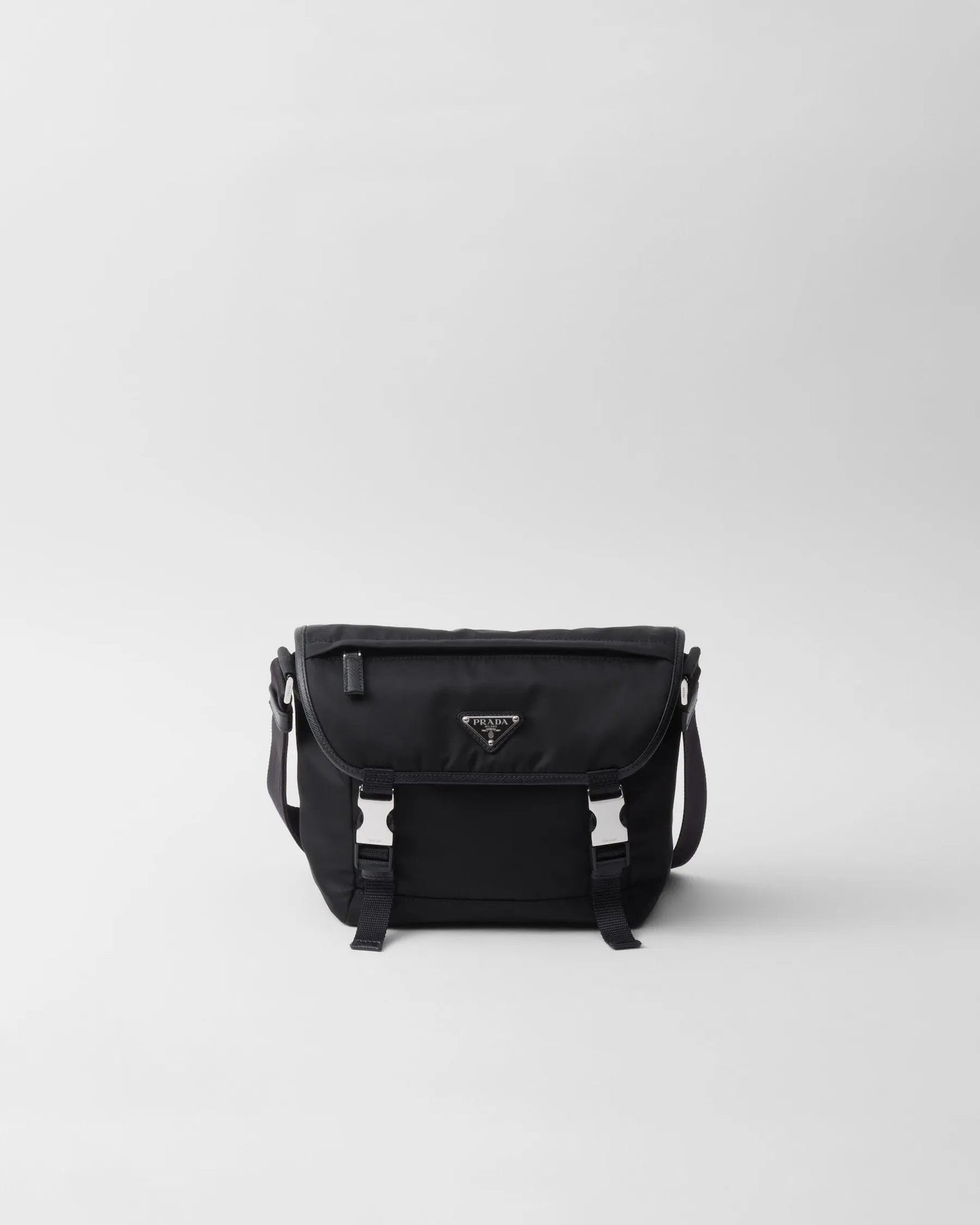 Sac porté épaule en Re-Nylon et cuir Saffiano