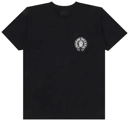 T-Shirt Chrome Heart Noir Drapeau US