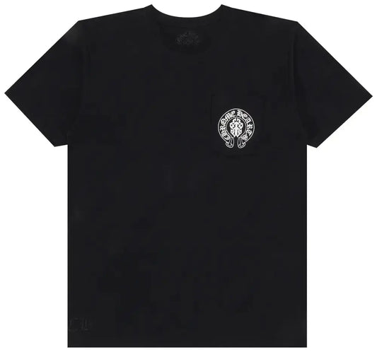 T-Shirt Chrome Heart Noir Drapeau US
