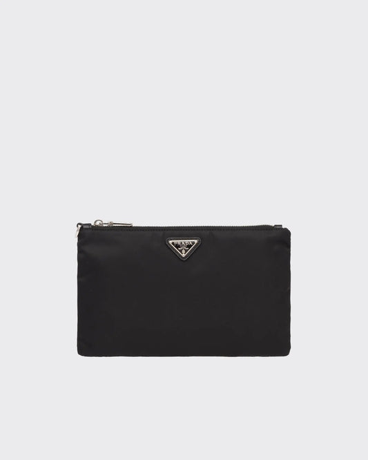 Pochette en Re-Nylon et cuir Saffiano