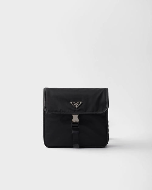 Sac porté épaule en Re-Nylon et cuir Saffiano