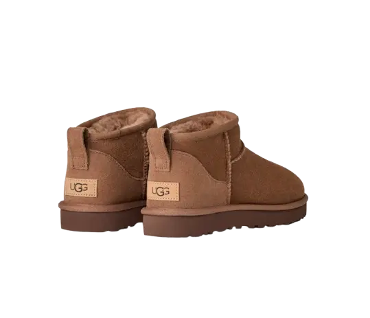 UGG Femme Botte Classic Ultra Mini Marron