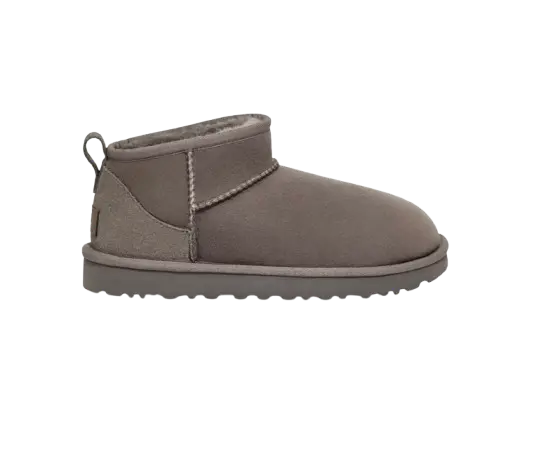 UGG Femme Botte Classic Ultra Mini Gris