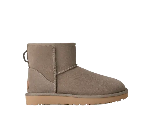 Femme Botte Classic Mini II Gris Galet