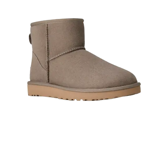 Femme Botte Classic Mini II Gris Galet