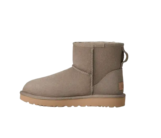 Femme Botte Classic Mini II Gris Galet