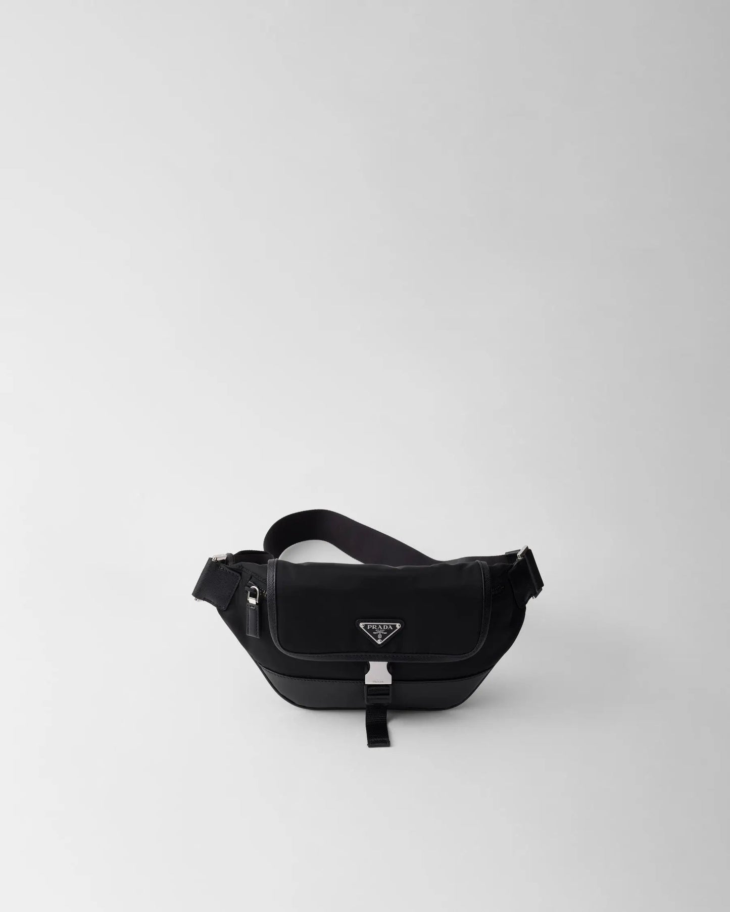 Sac porté épaule en Re-Nylon et cuir Saffiano