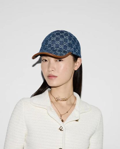 Casquette en denim GG