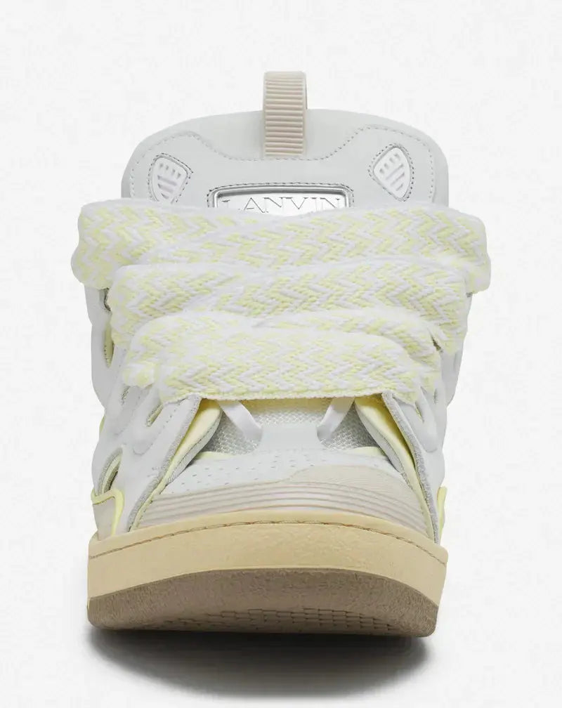 Lanvin Curb Blanc Et Jaune