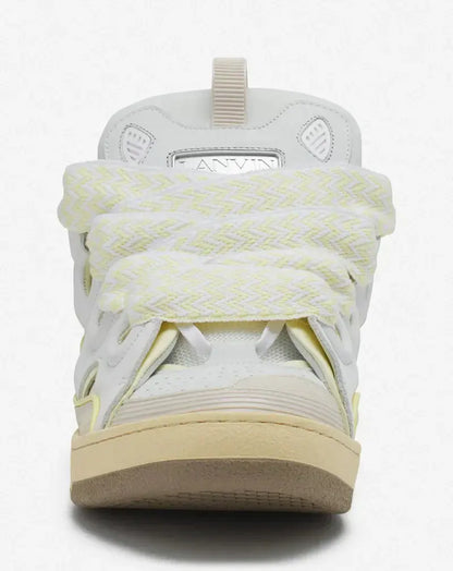 Lanvin Curb Blanc Et Jaune